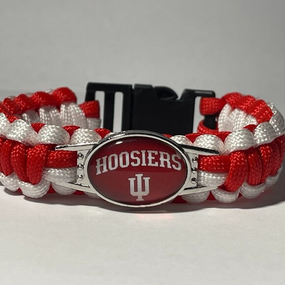 Indiana Hoosiers NCAA Paracord Bracelet NEW - Picture 1 of 2
